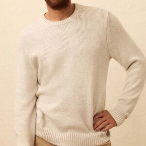 Faherty Mens Heirloom Sweater Heather Grey MEDIUM NWT